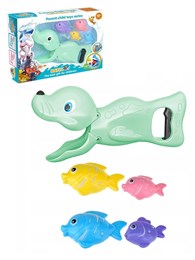 Игрушка для купания "Мятный морской лев с рыбками" в коробке 44baa5b7d4e211ef0a8